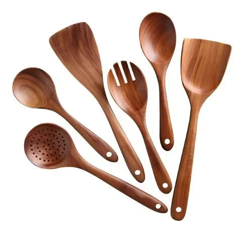 AcaciaCraft – Premium Wooden Utensil Set