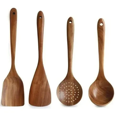 AcaciaCraft – Premium Wooden Utensil Set